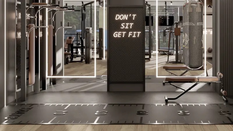 Shurooq Ajwan Residences Gymnasium Image