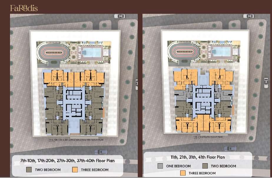 Tiger Faradis Tower Floor Plans