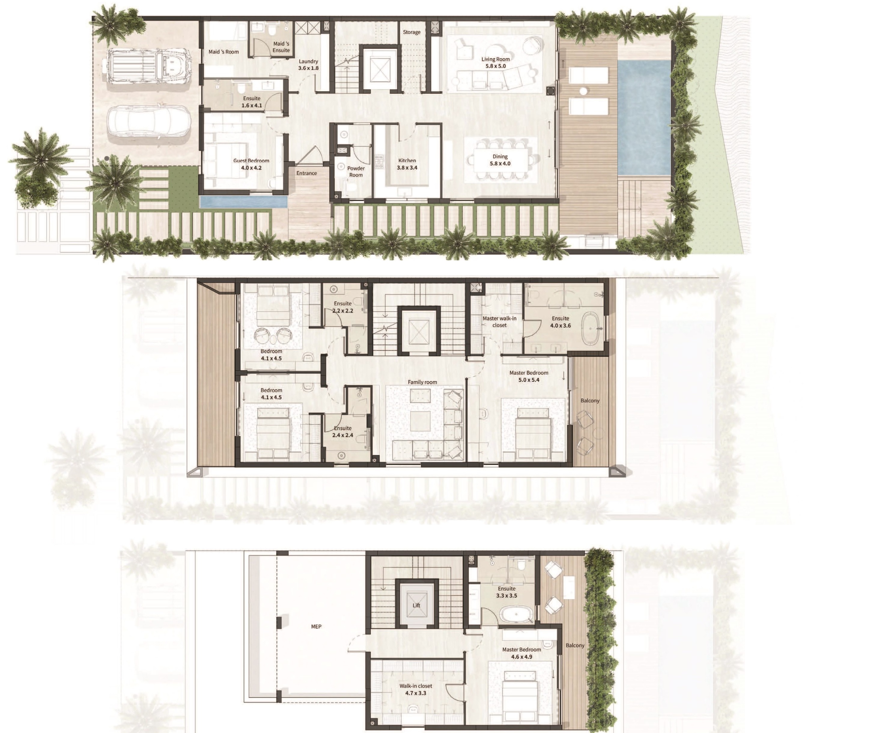 5 Beds 6596 Sq. Ft. Villa in Ajmal Al Thuraya Island