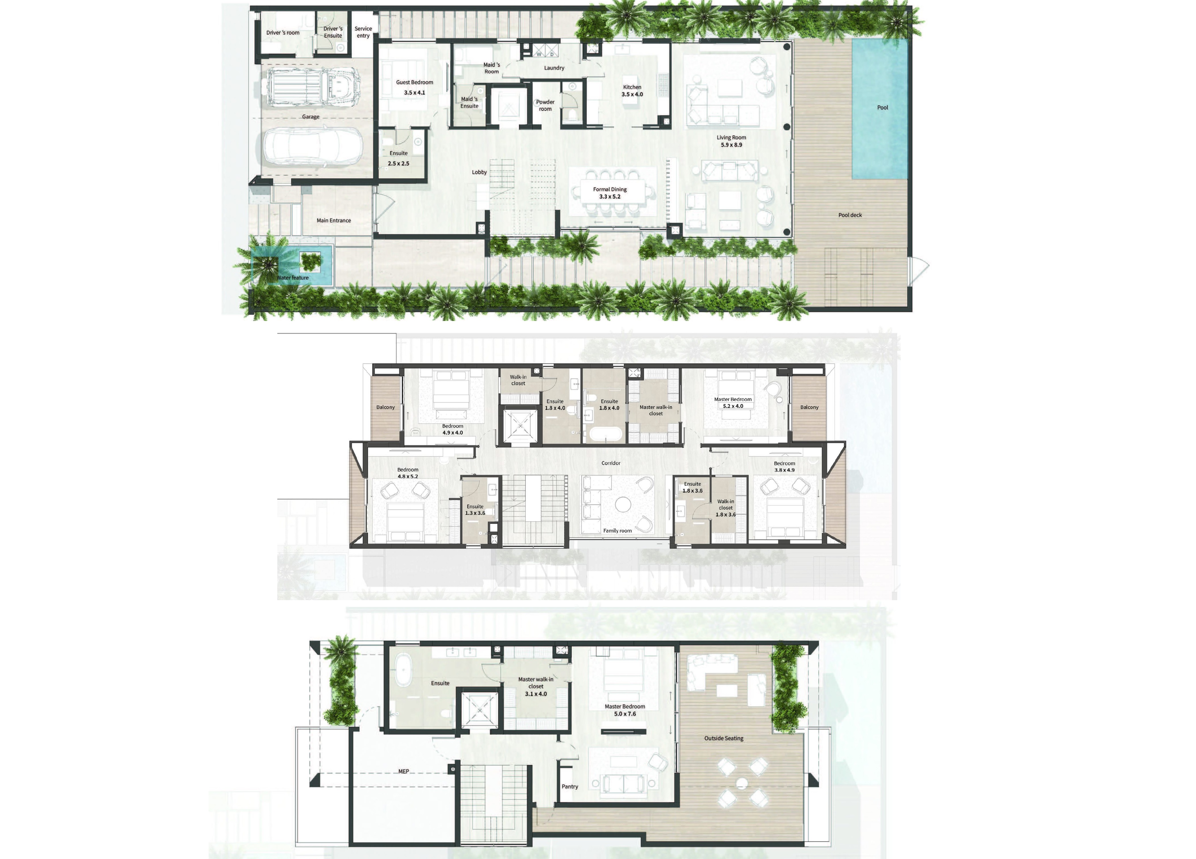 6 Beds 7167 Sq. Ft. Villa in Ajmal Al Thuraya Island