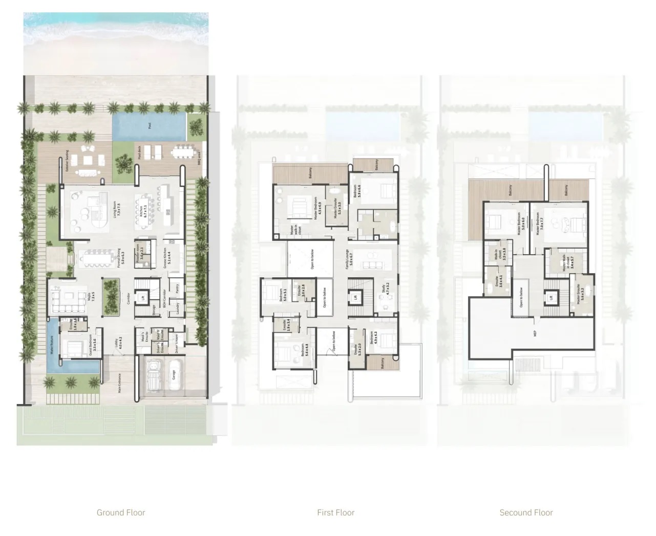 Ajmal AlThuraya Island Villa Layout