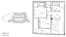 2 Beds 1558 Sq. Ft. Commercial Plots in Ajmal Blue Bay Walk