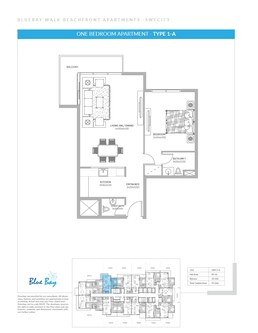 1 Bed 1005 Sq. Ft. Apartment in Ajmal Bluebay Walk