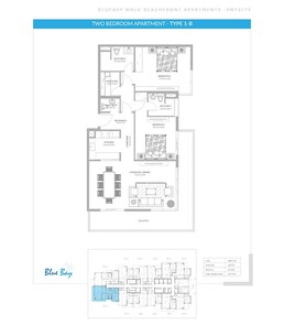 2 Beds 1592 Sq. Ft. Apartment in Ajmal Bluebay Walk