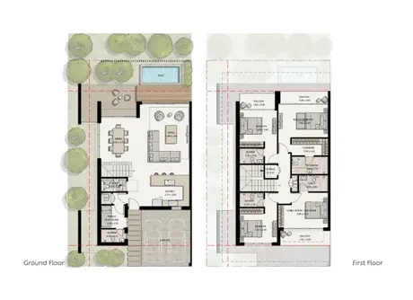 Ajmal The View Island 4 Beds Layout