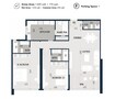 Al Thuriah Al Alia Tower 2 Beds Layout