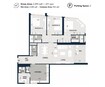 Al Thuriah Al Alia Tower 3 Beds Layout