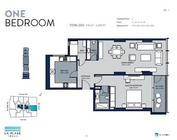 1 Bed 1465 Sq. Ft. Apartment in Al Thuriah La Plage Tower