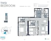 Al Thuriah La Plage Tower 2 Beds Layout