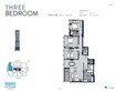 Al Thuriah La Plage Tower 3 Beds Layout