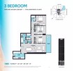 Al Thuriah S1 Tower 3 Beds Layout