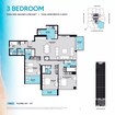 Al Thuriah S1 Tower 3 Beds Layout