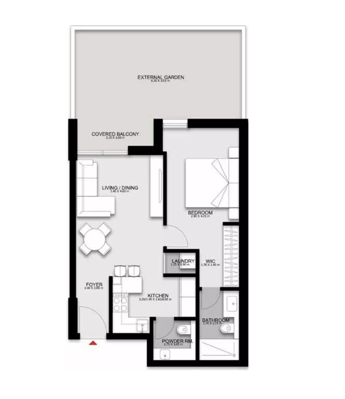 1 Bed 942 Sq. Ft. Apartment in Alef Darb