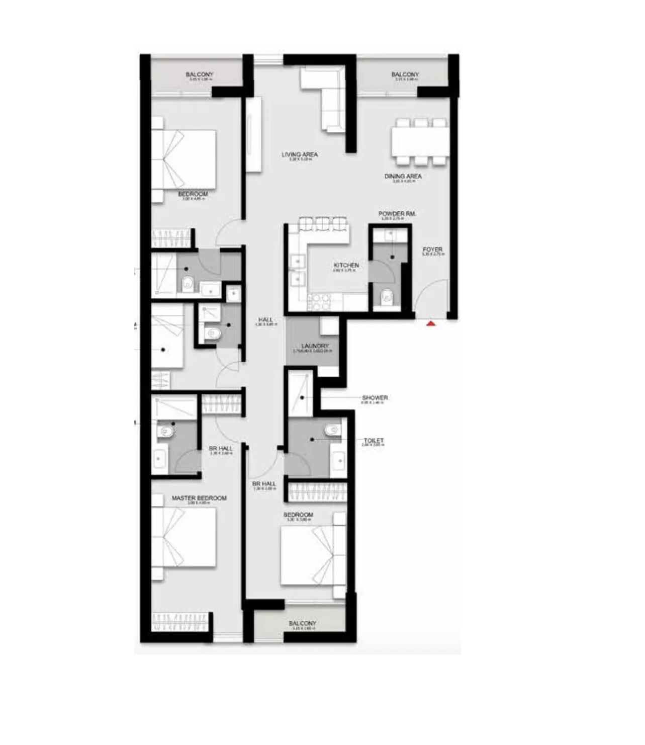 3 Beds 1789 Sq. Ft. Apartment in Alef Darb