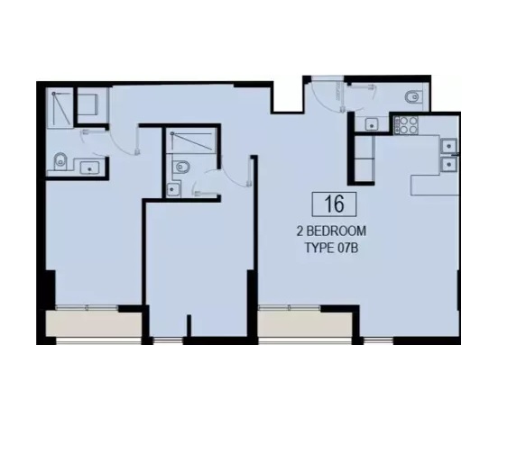 2 Beds 1044 Sq. Ft. Apartment in Alef Nama Phase 6