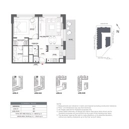 1 Bed 868 Sq. Ft. Apartment in Alef Palace Residences