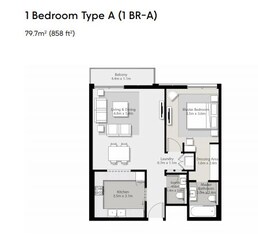 1 Bed 858 Sq. Ft. Apartment in Arada Areej Apartments