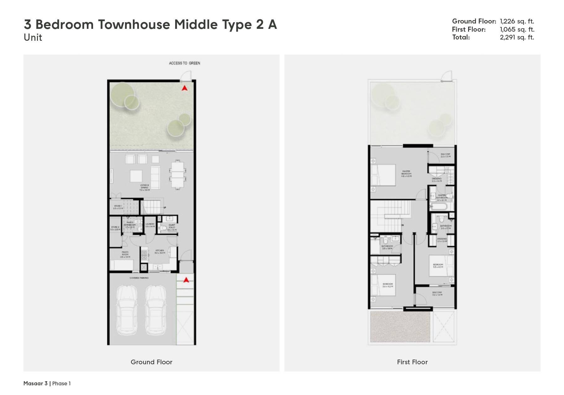 3 Beds 2291 Sq. Ft. Townhouse in Arada Dana