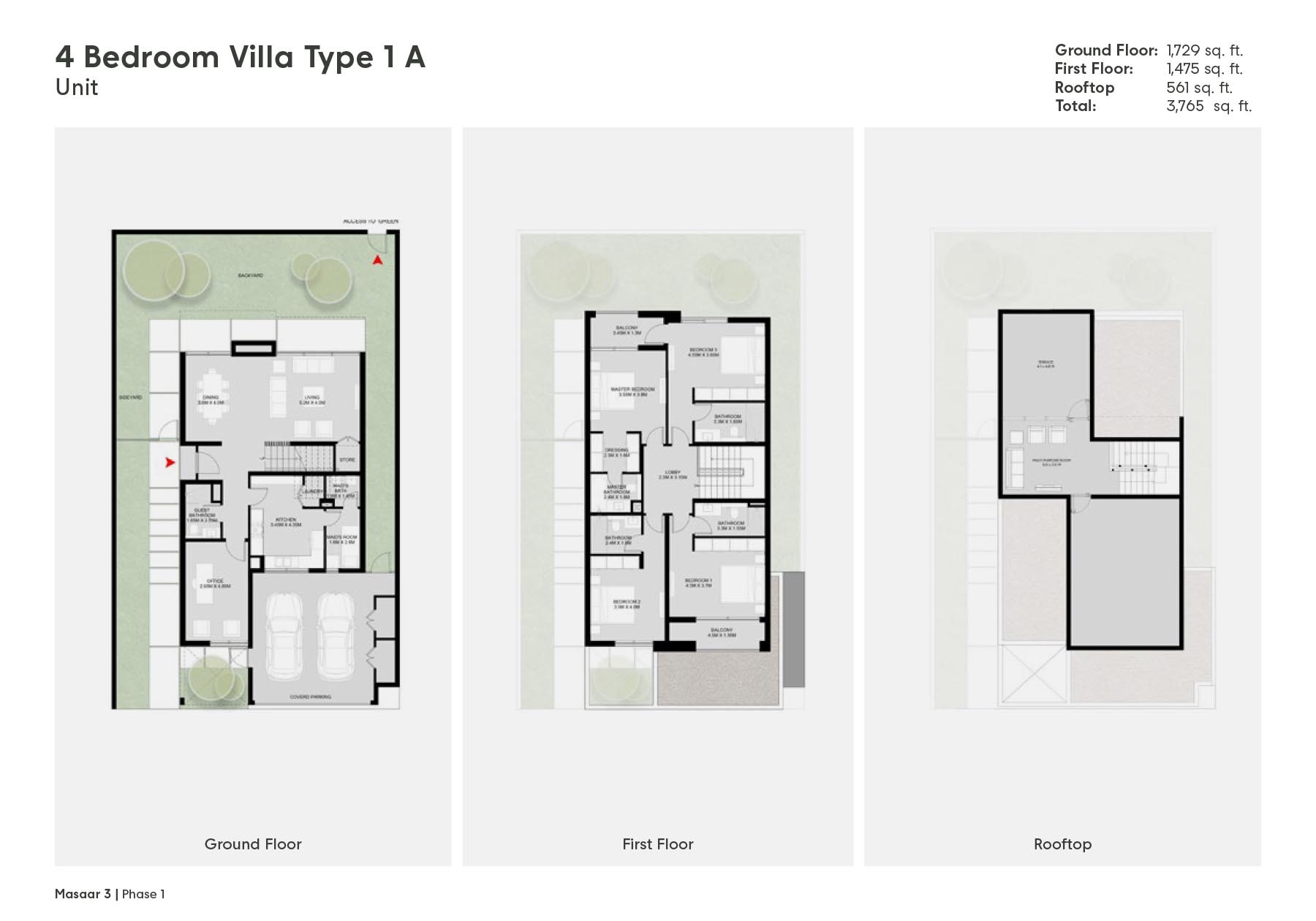 4 Beds 3765 Sq. Ft. Villa in Arada Dana