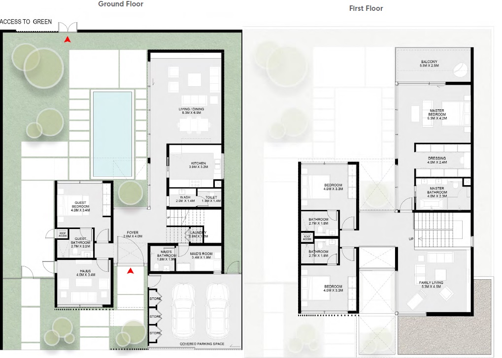 Arada Kaya 4 Beds Layout