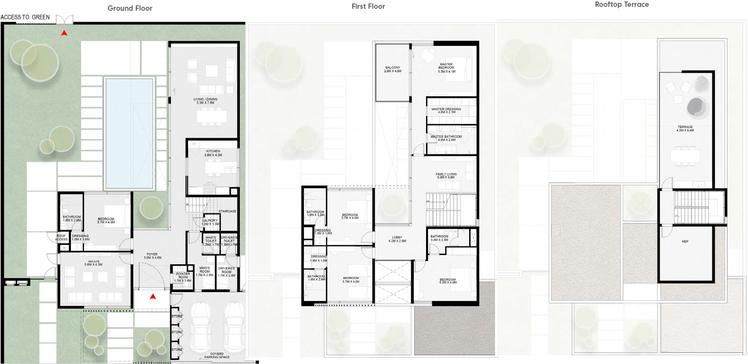 Arada Kaya 5 Beds Layout