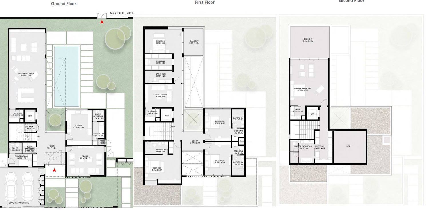 Arada Kaya 5 Beds Layout