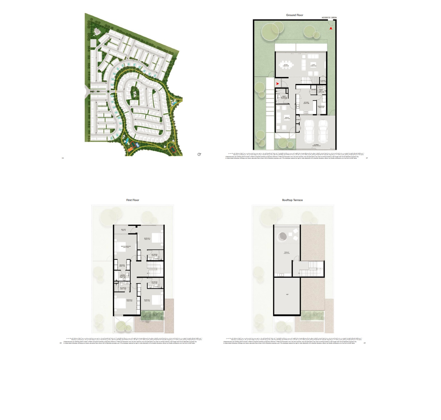 Arada Kaya Villas 4 Beds Layout