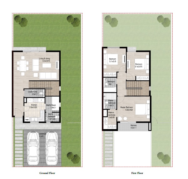 Arada Nasma Residences 3 Beds Layout