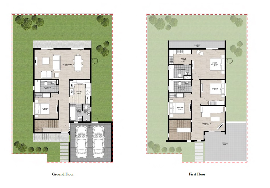 Arada Nasma Residences 4 Beds Layout