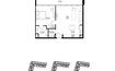 Arada Nesba 1 Bed Layout