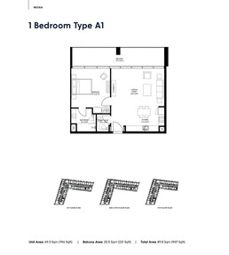 1 Bed 967 Sq. Ft. Apartment in Arada Nesba