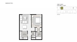 1 Bed 713 Sq. Ft. Apartment in Arada Rehan Apartments
