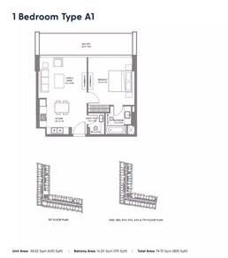 1 Bed 805 Sq. Ft. Apartment in Arada Safa 1 Apartments