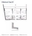 Arada Safa 1 Apartments 2 Beds Layout