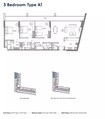 Arada Safa 1 Apartments 3 Beds Layout