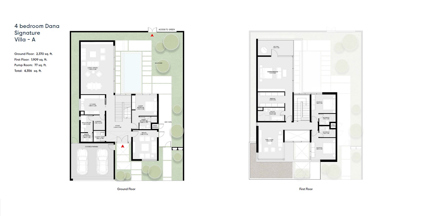 Arada Sedra 4 Beds Layout
