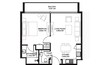 Arada Sokoon Apartments 1 Bed Layout