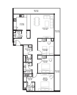3 Beds 1774 Sq. Ft. Apartment in Arada Sokoon Apartments