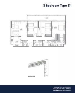 3 Beds 1662 Sq. Ft. Apartment in Arada The Gate 3