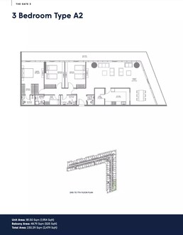 3 Beds 2479 Sq. Ft. Apartment in Arada The Gate 3