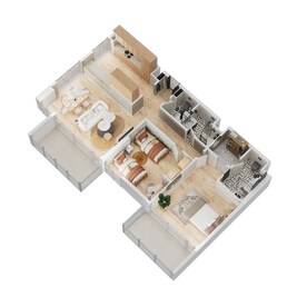 2 Beds 1265 Sq. Ft. Apartment in Arada The Gate