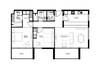 Arada The Gate 2 Beds Layout