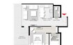 Arada The Solo 1 Bed Layout