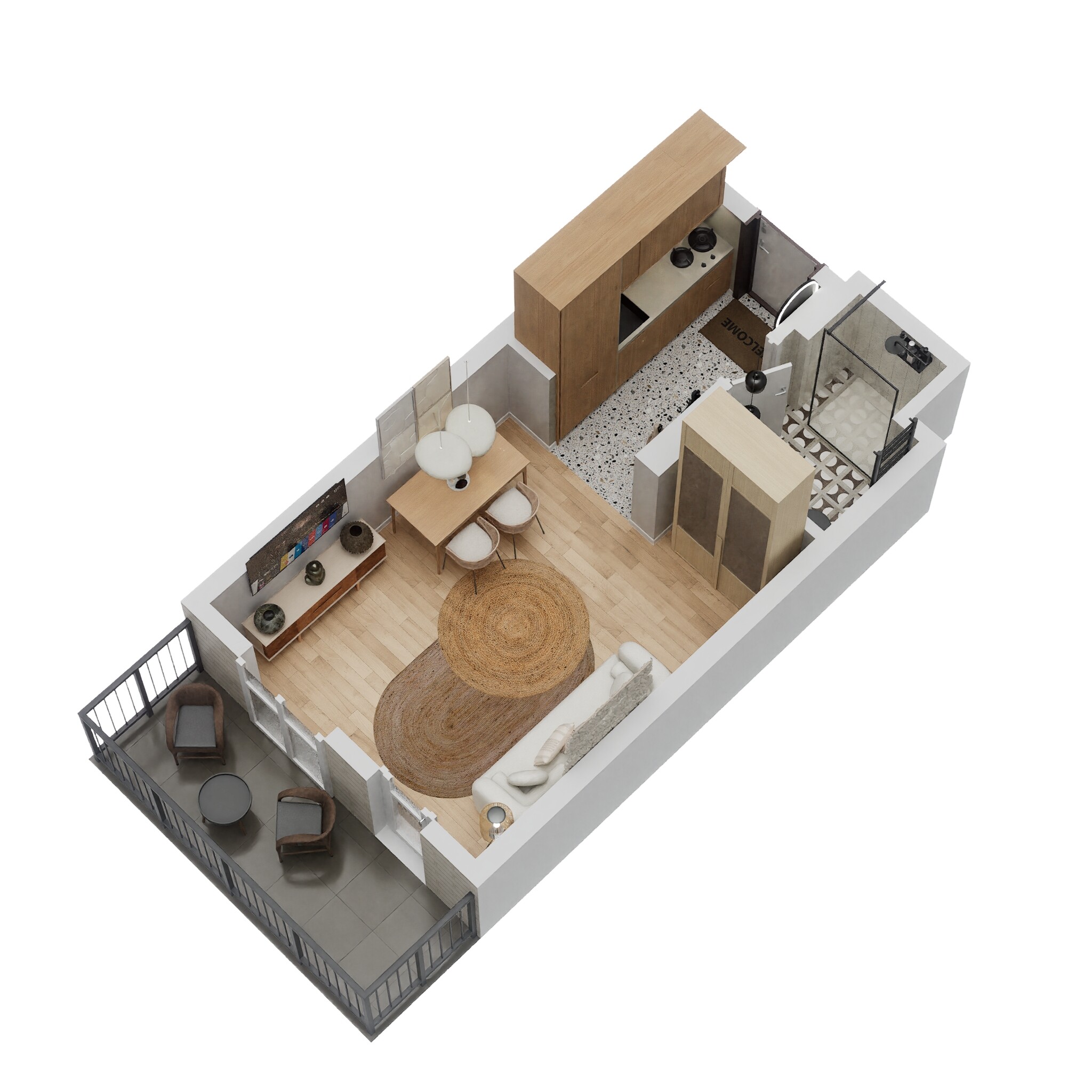 345 Sq. Ft. Studio in Arada The Solo