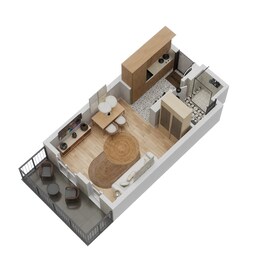 345 Sq. Ft. Studio in Arada The Solo