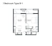 Arada Tiraz Apartments 1 Bed Layout