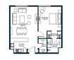 Arada Tiraz Apartments 1 Bed Layout