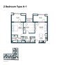 Arada Tiraz Apartments 2 Beds Layout