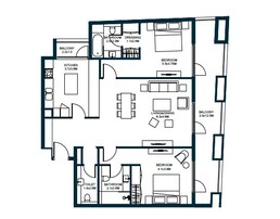 2 Beds 1486 Sq. Ft. Apartment in Arada Tiraz Apartments