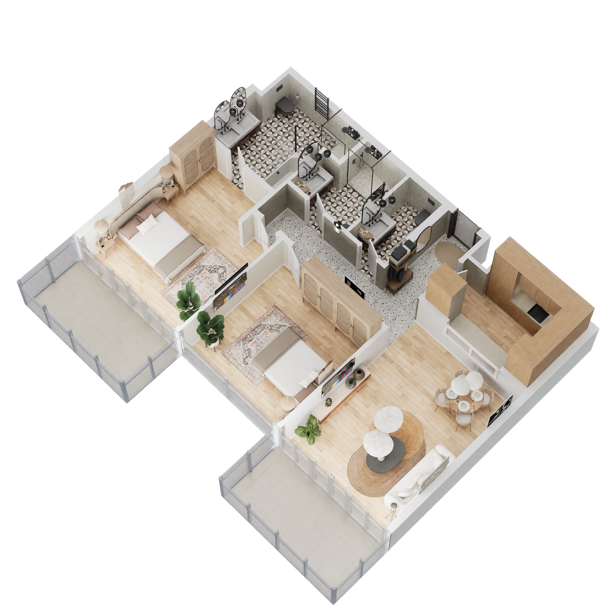 2 Beds 1193 Sq. Ft. Apartment in Arada Vida Residences 3